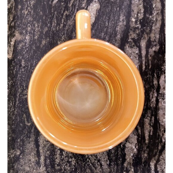 Vintage Orange Peach Lustreware Mug With Handle - Picture 2 of 3